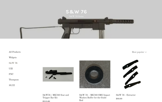S&W 76 / MK760 Replacement Parts at Navgunner.com